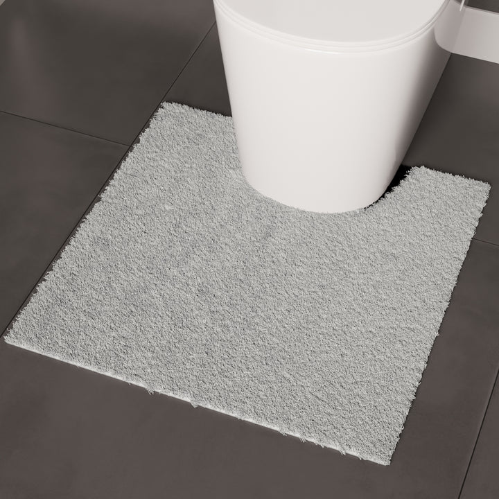 Cotton Light Grey Bathmat (Pack of 2)
