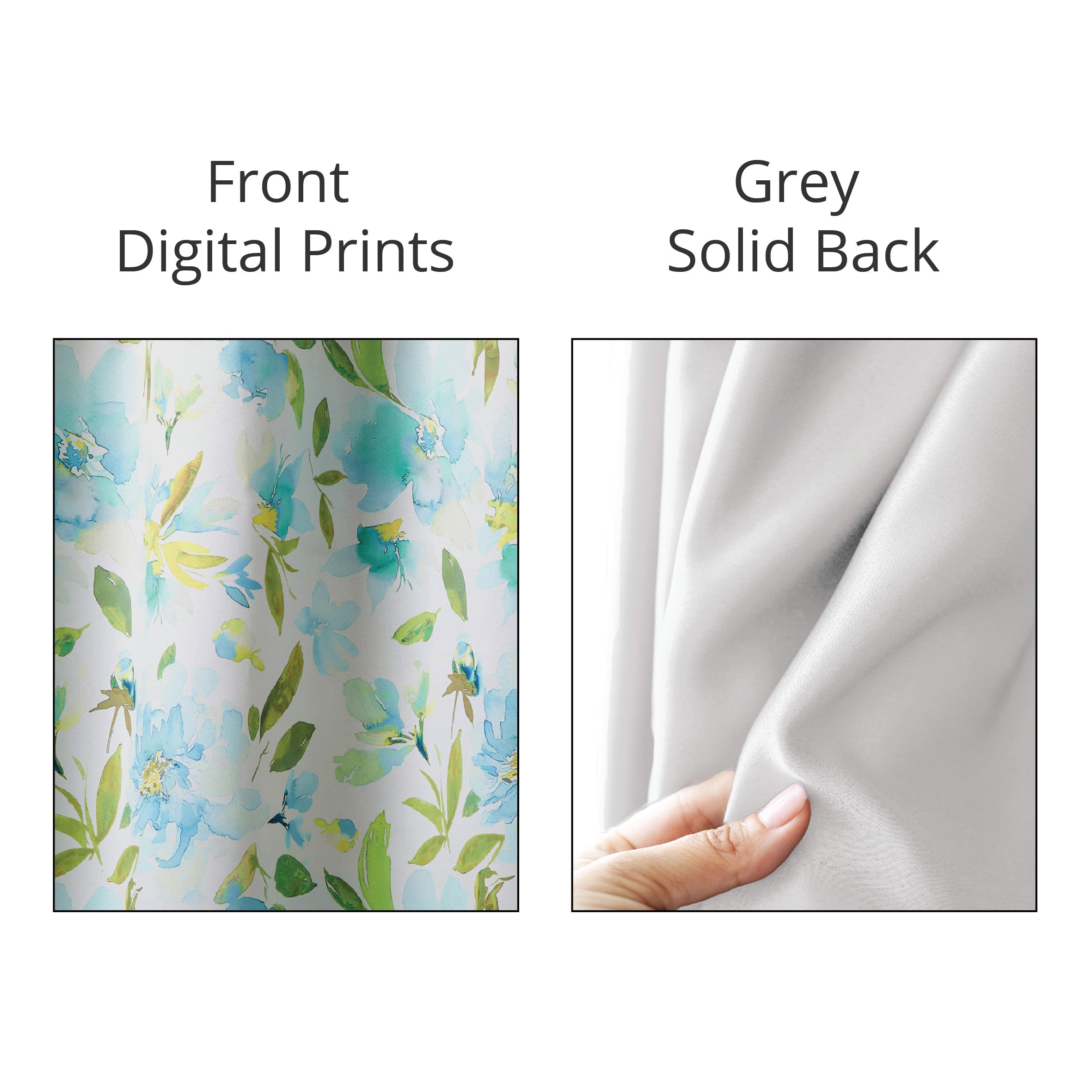 Blackout Polyester Fabric - by The Meter - 100 x 117 cm - Floral Digital Print - Blocks Light, Sound & Heat - Perfect for Blackout Blinds, Door Curtains, Window