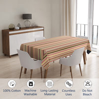 Cotton Multistripe Table Cloth (Pack of 1)