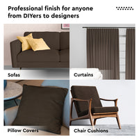 Mercerised Cotton Canvas Fabric, 100x150 cm Wide | Sold by the Metre, Cut to Length | Fabric For Cushions, Sofa Covers, Light Upholstery, Embroidery, Dress Material