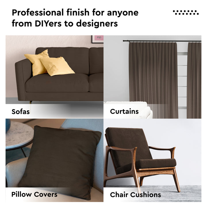 Mercerised Cotton Canvas Fabric, 100x150 cm Wide | Sold by the Metre, Cut to Length | Fabric For Cushions, Sofa Covers, Light Upholstery, Embroidery, Dress Material