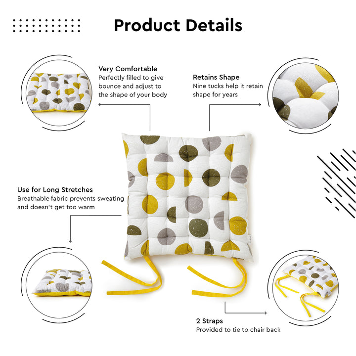 20s Sheeting Yellow Moon Chairpad (Pack of 4)