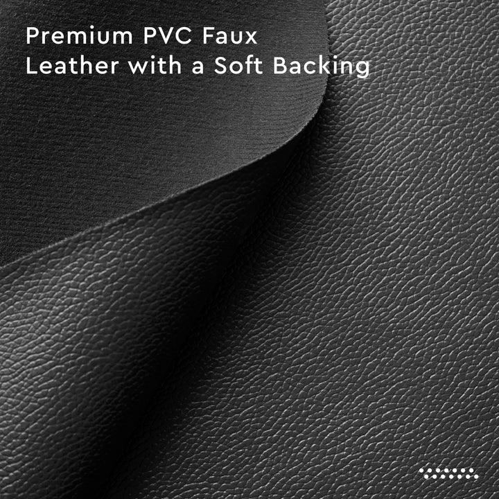 PU Leather Dark Grey Fabric