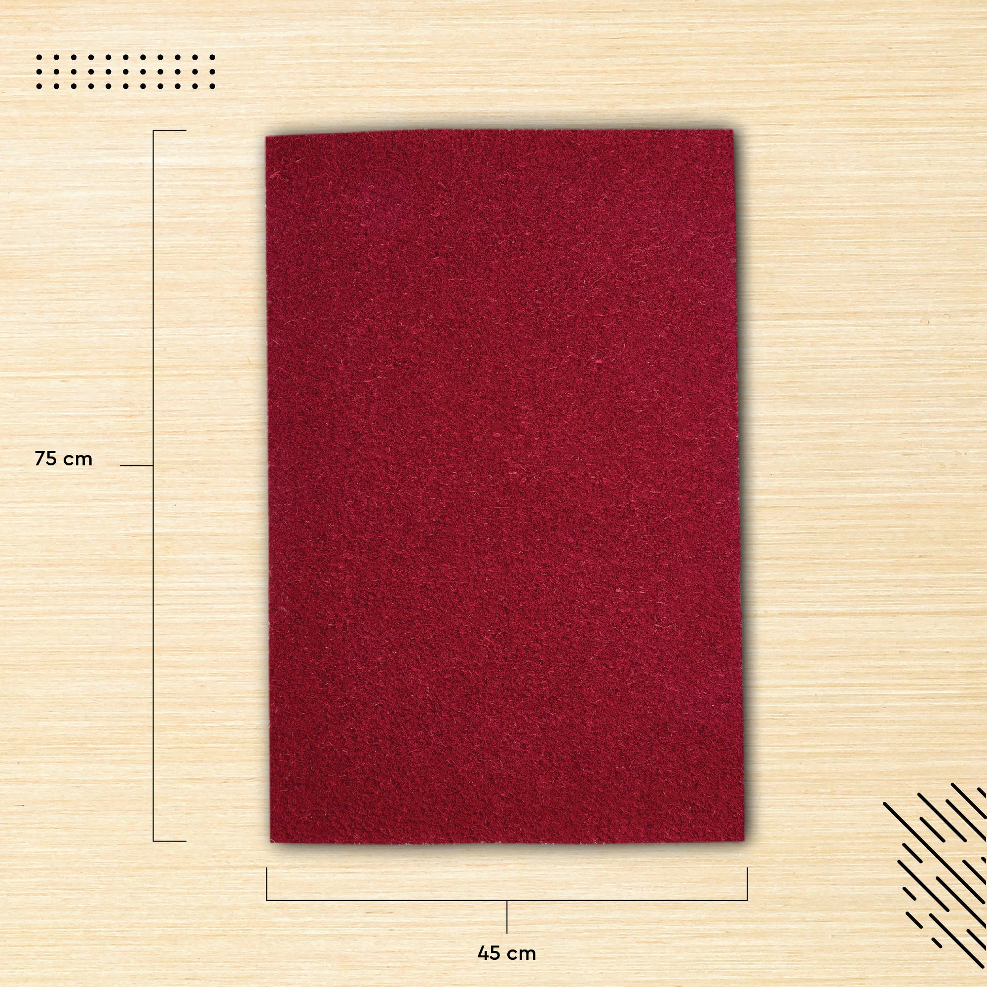 Coir Door Mats for Home Entrance Thick Anti-slip Welcome Doormat with PVC Back | Ideal for Indoor, Outdoor, Patio, Home and Office | Durable and Easy to Clean