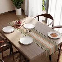 Madur Kathi Green Table Runner (Pack of 1)