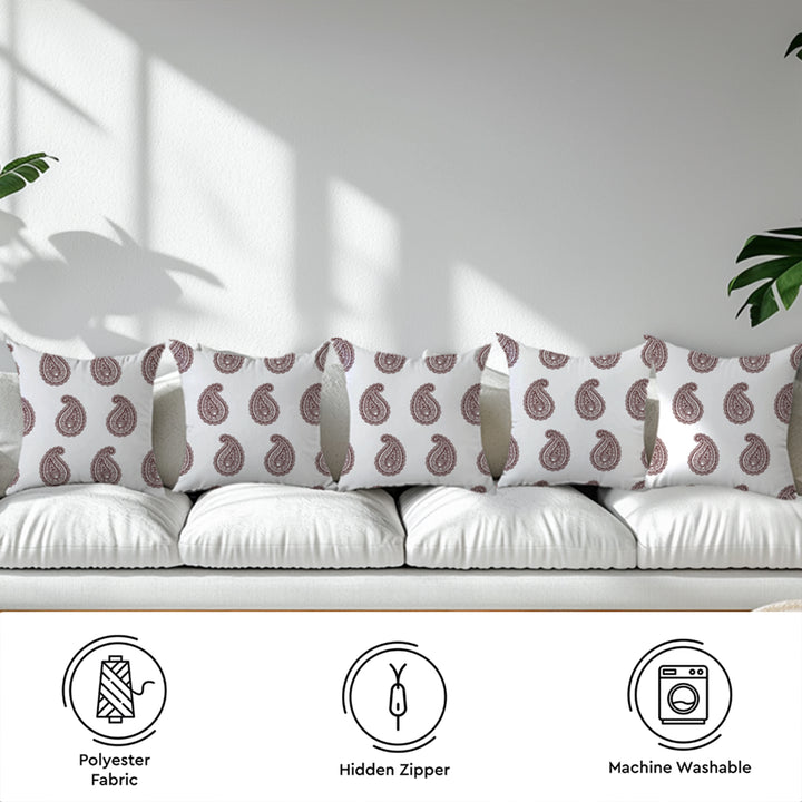 Micro Paisleys Cushion Cover