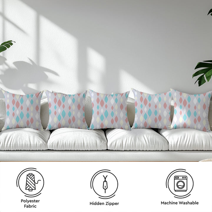 Micro Teardrops Lilac Cushion Cover