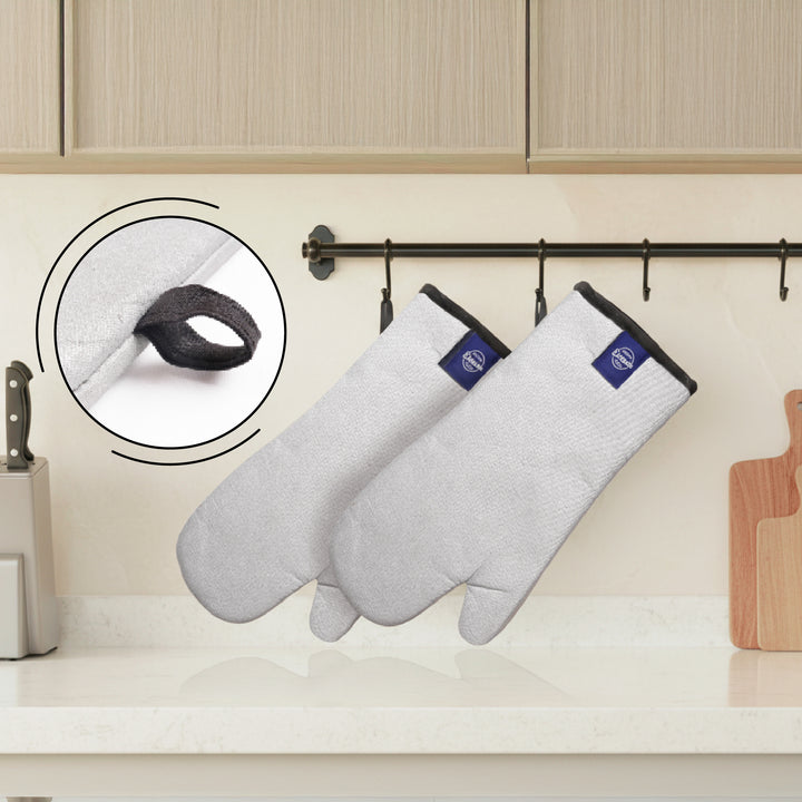 20s Sheeting - Silver Oven Gloves (Pack of 2)