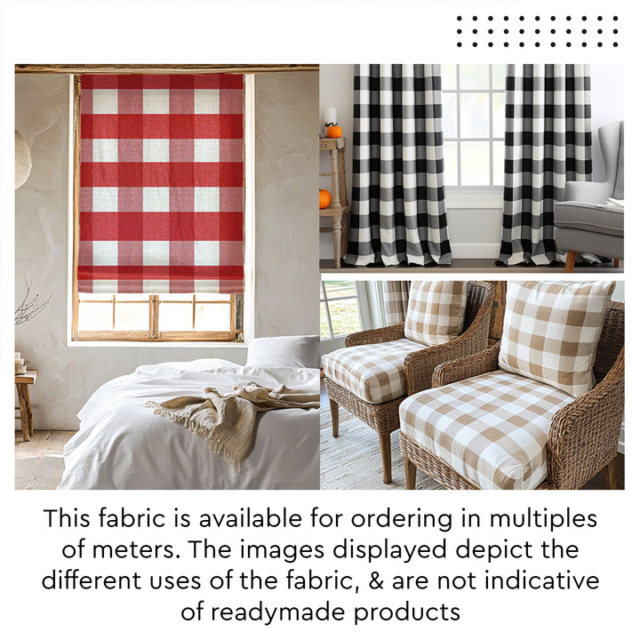 Furnishing Fabric by meter 150 cm (60 inch) | Woven Cotton Sofa Chair Unstitched Cloth Material for Curtain, Cushion, Upholstery, Bedcover