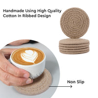 Cotton Beige Coaster