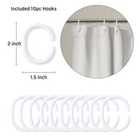 Polyester Grey Shower Curtain (Pack of 1)