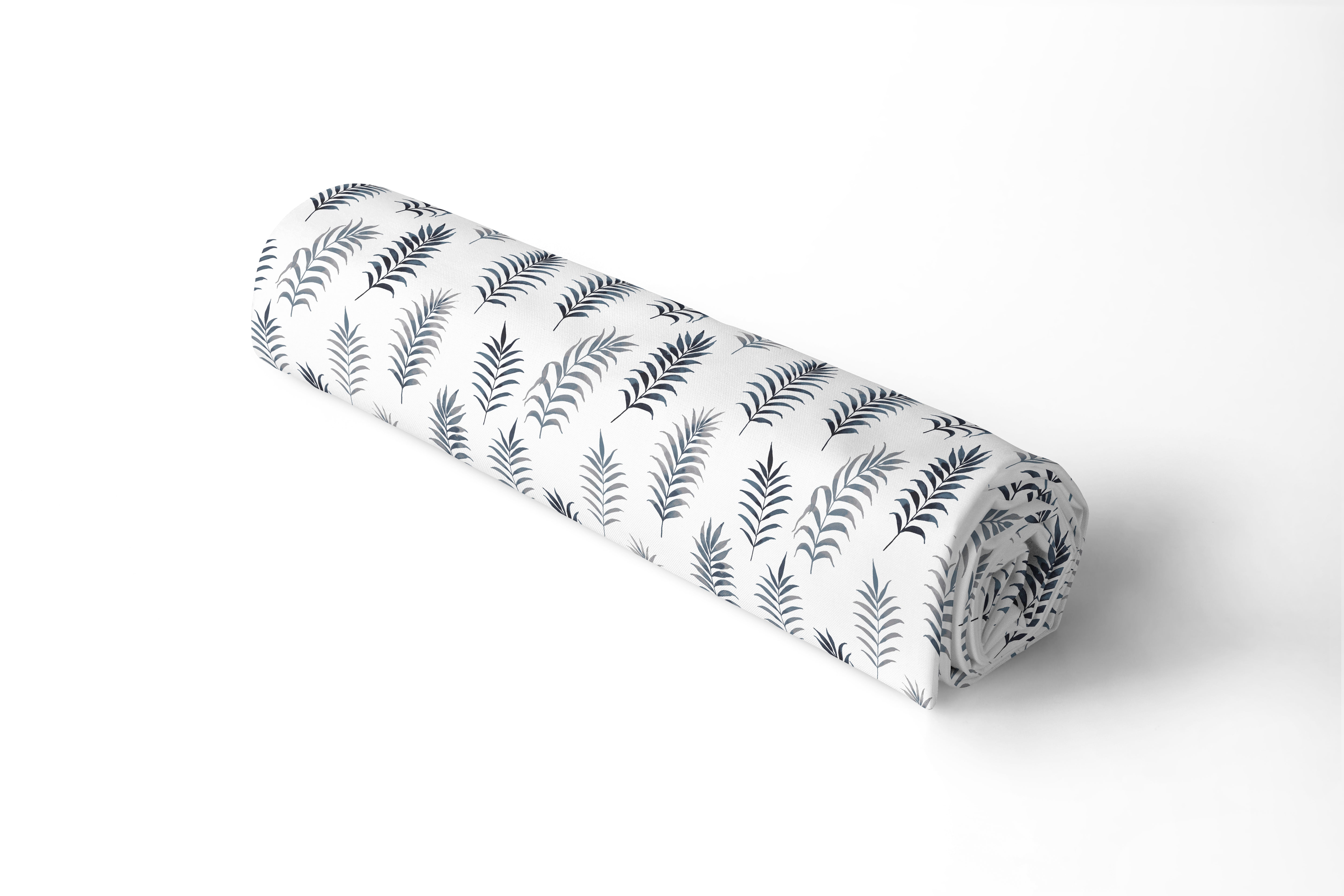 Polyester Printed Palm Leaves Fabric (Pack of 1)