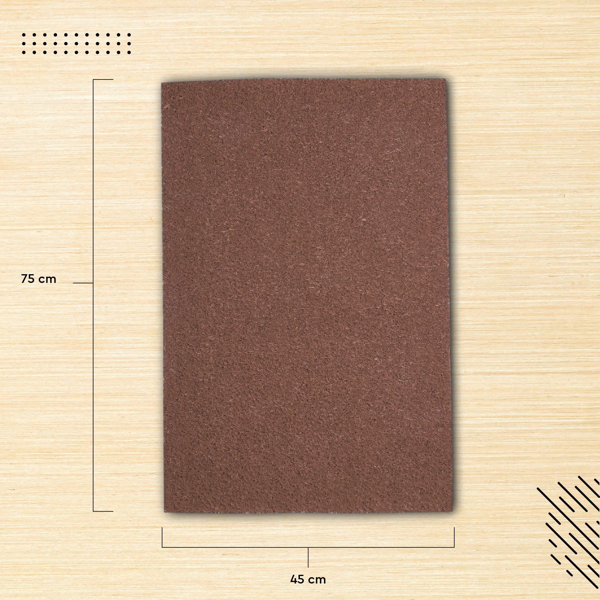 Coir Door Mats for Home Entrance Thick Anti-slip Welcome Doormat with PVC Back | Ideal for Indoor, Outdoor, Patio, Home and Office | Durable and Easy to Clean