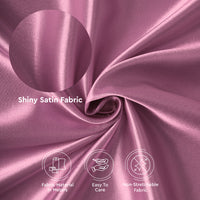 Silky Satin Fabric Material By Meter | 110 Cm Width, Silk & Shiny Fabrics | Fabric For Scrunchies, Dress, Pillowcases, Pajamas, Evening Dress, DIY