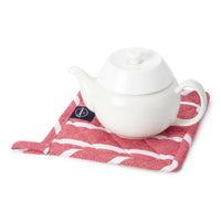 Cotton Roma Red Stripes Pot Holders (Pack of 2)