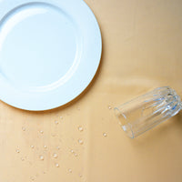 Polyester Beige Table Cloth (Pack of 1)