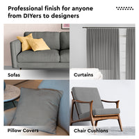 Mercerised Cotton Canvas Fabric, 100x150 cm Wide | Sold by the Metre, Cut to Length | Fabric For Cushions, Sofa Covers, Light Upholstery, Embroidery, Dress Material