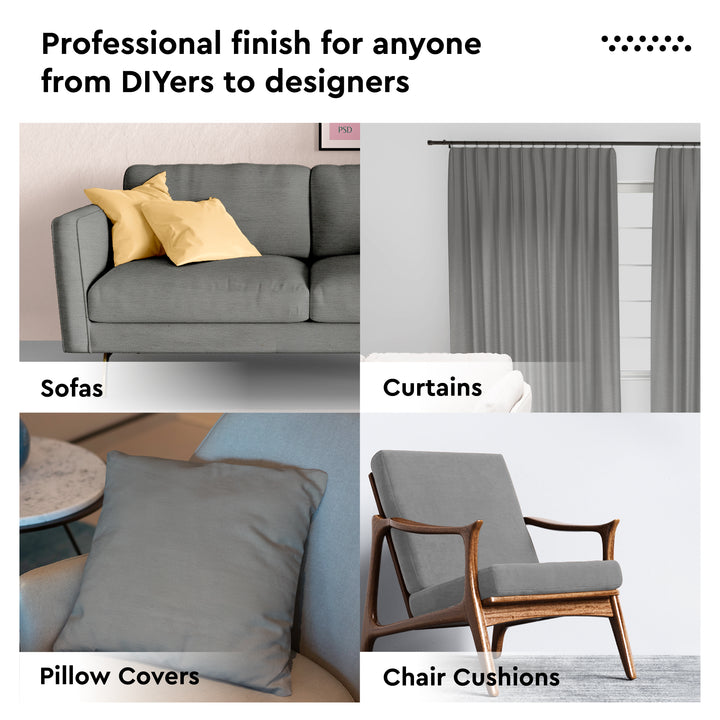 Mercerised Cotton Canvas Fabric, 100x150 cm Wide | Sold by the Metre, Cut to Length | Fabric For Cushions, Sofa Covers, Light Upholstery, Embroidery, Dress Material