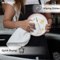 Cotton White Kitchen Towel (Pack of 4)