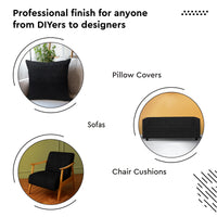 Quilted Polyester Fabric Black Fabric