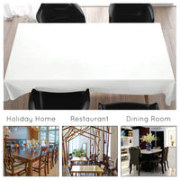 Damask Tablecloth White Table Cloth (Pack of 1)