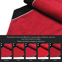 Cotton Black & Scarlet Red Table Runner (Pack of 1)