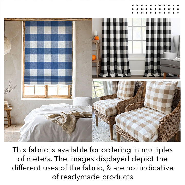 Furnishing Fabric by meter 150 cm (60 inch) | Woven Cotton Sofa Chair Unstitched Cloth Material for Curtain, Cushion, Upholstery, Bedcover