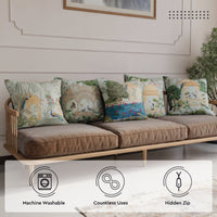 Polyester Mughal-02 Cushion Cover (Pack of 5)