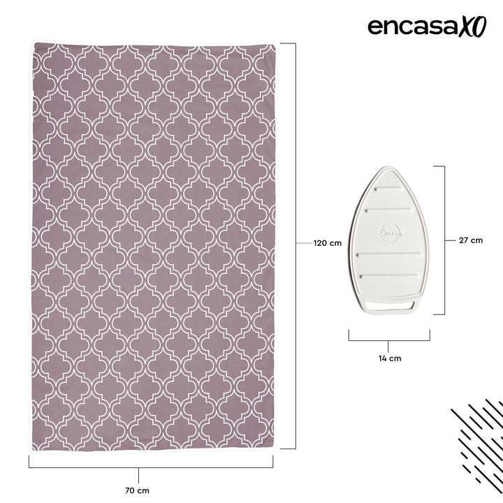 20s Sheeting Mauve Tiles Ironing Mat (Pack of 1)