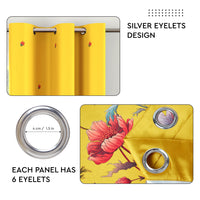 Blackout J2 Yellow Curtain (Pack of 2)