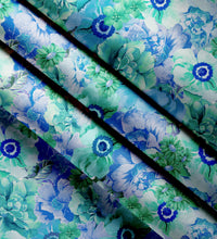 Blackout Polyester F2 Blue Curtain (Pack of 2)