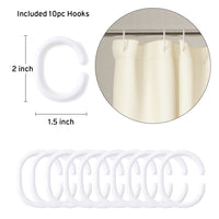 Polyester Natural Shower Curtain (Pack of 1)