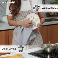 Cotton Multicolor 3 Kitchen Towel (Pack of 12)