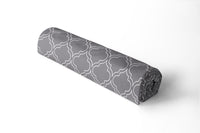 Polyester Printed Trellis Grey Fabric (1 Meter)