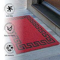 Coir Door Mats for Home Entrance Thick Anti-slip Welcome Doormat with PVC Back | Ideal for Indoor, Outdoor, Patio, Home and Office | Durable and Easy to Clean