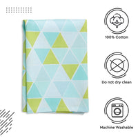 Cotton Triangles Aqua Table Napkin