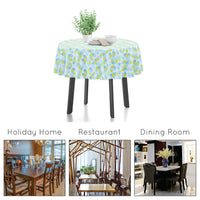 Cotton Triangles Aqua Table Cloth (Pack of 1)
