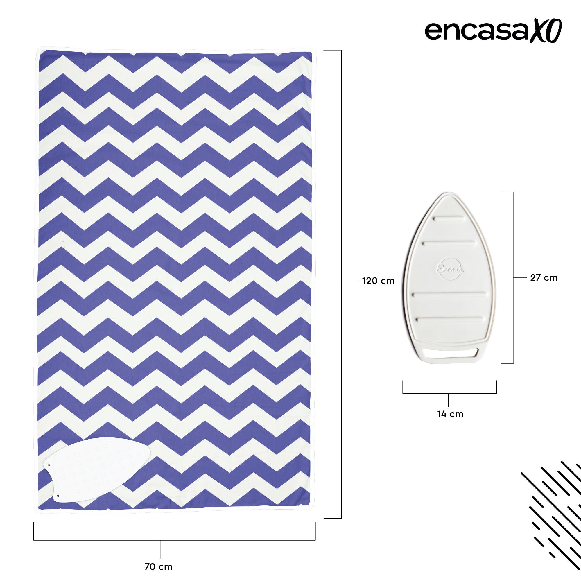 Zig Zag Peri Ironing Mat (Pack of 1)