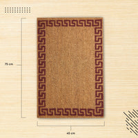 Coir Door Mats for Home Entrance Thick Anti-slip Welcome Doormat with PVC Back | Ideal for Indoor, Outdoor, Patio, Home and Office | Durable and Easy to Clean