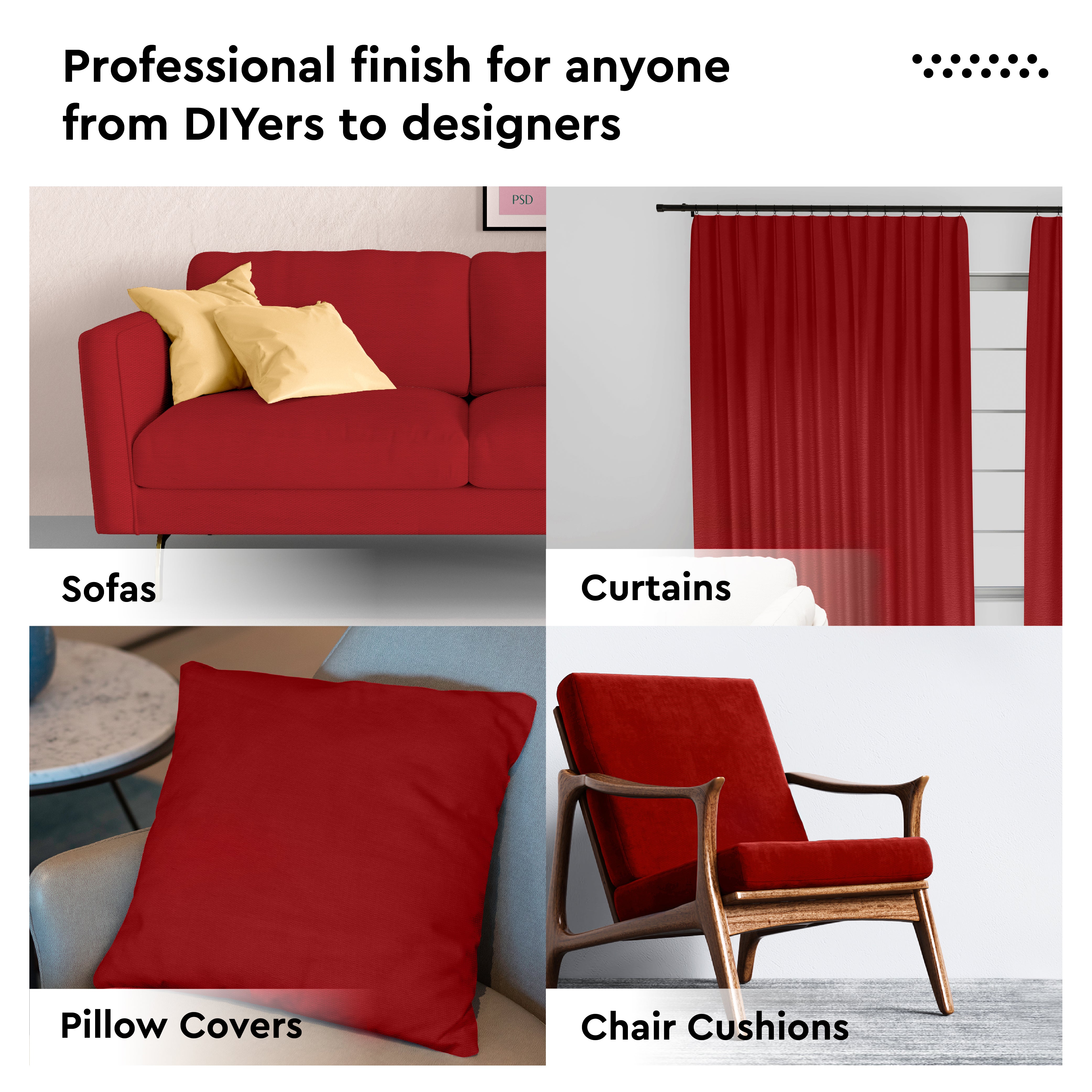 Mercerised Cotton Canvas Fabric, 100x150 cm Wide | Sold by the Metre, Cut to Length | Fabric For Cushions, Sofa Covers, Light Upholstery, Embroidery, Dress Material