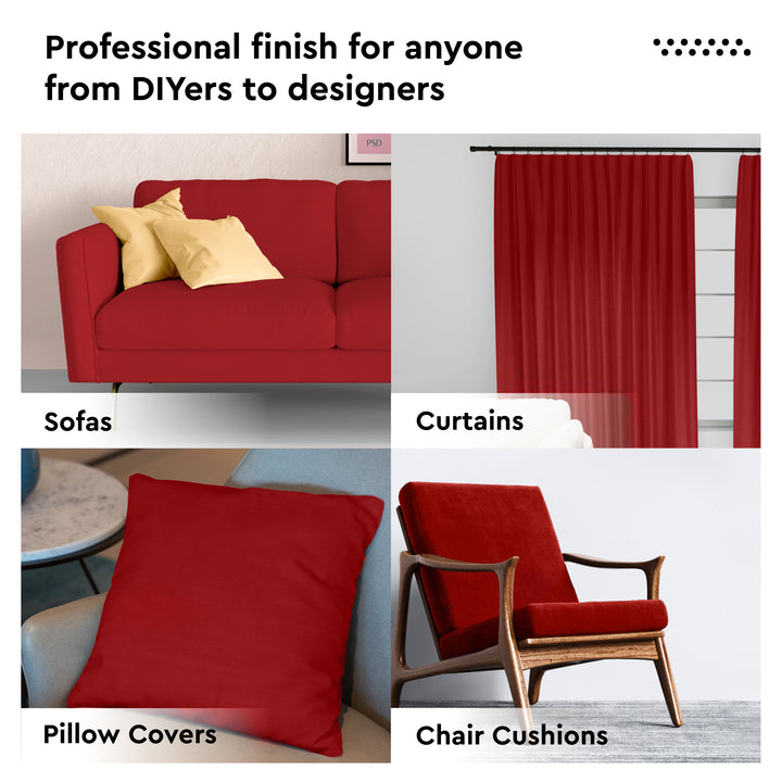 Mercerised Cotton Canvas Fabric, 100x150 cm Wide | Sold by the Metre, Cut to Length | Fabric For Cushions, Sofa Covers, Light Upholstery, Embroidery, Dress Material