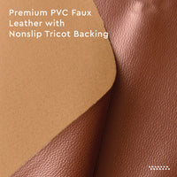 PVC Leather Tan Table Runner