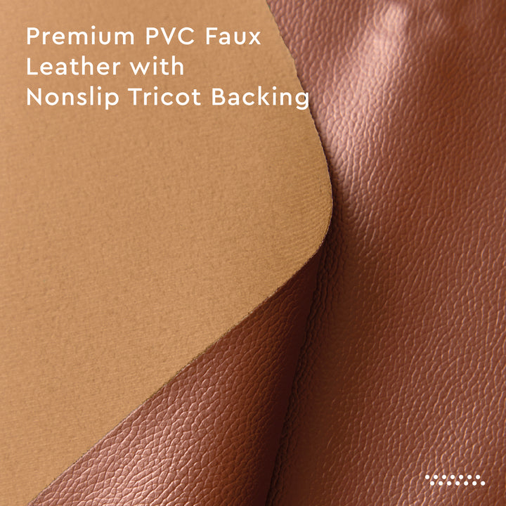 PVC Leather Tan Table Runner