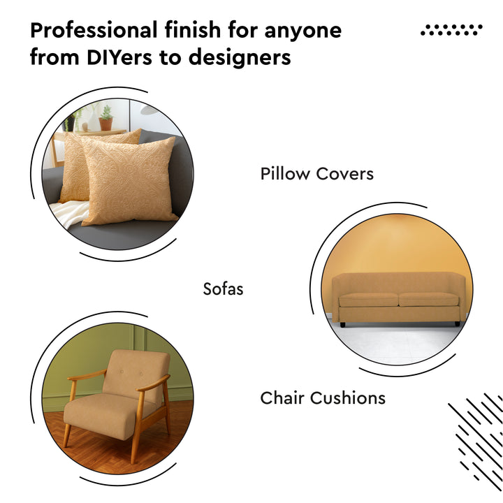 Embossed Velvet Gold Fabric