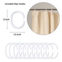 Polyester Beige Shower Curtain (Pack of 1)