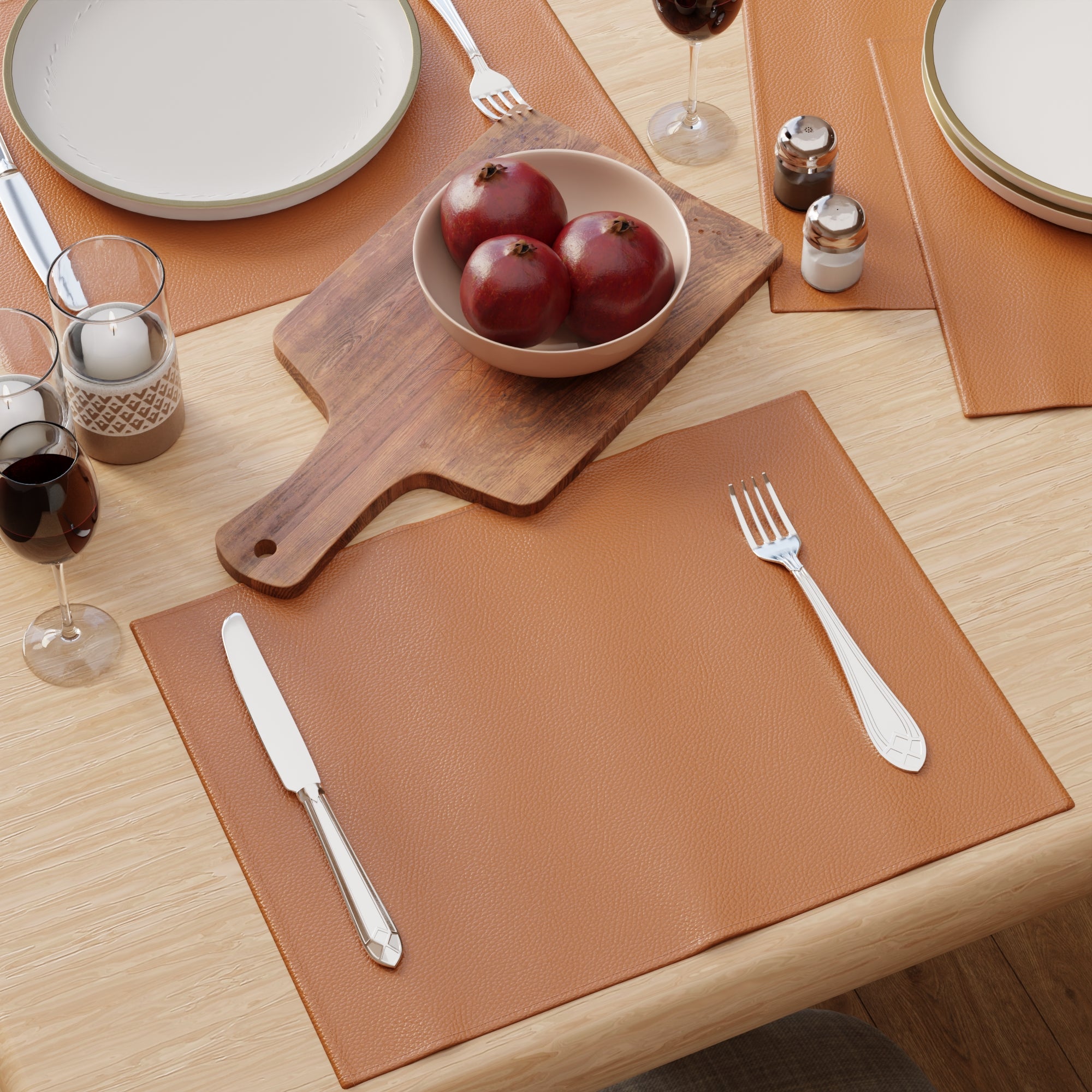 Faux Leather Tan Placemat
