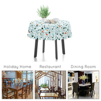Cotton Terrazzo Mint Table Cloth (Pack of 1)