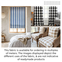 Furnishing Fabric by meter 150 cm (60 inch) | Woven Cotton Sofa Chair Unstitched Cloth Material for Curtain, Cushion, Upholstery, Bedcover