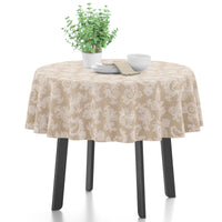 Cotton chambray Beige Table Cloth (Pack of 1)