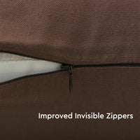 Canvas Dark Taupe Cushion Cover